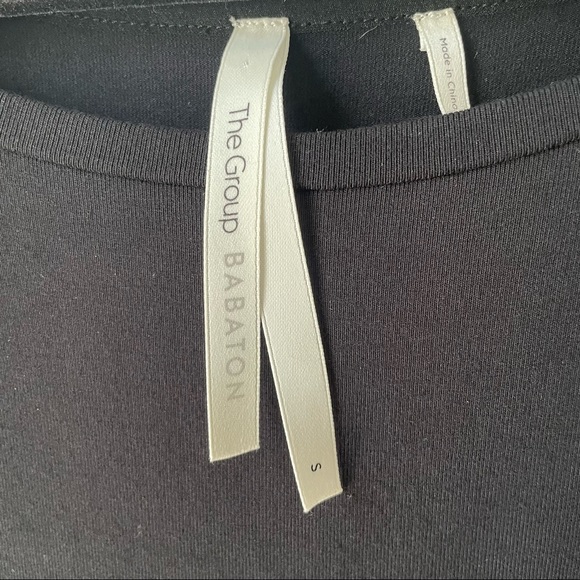 Aritzia Babaton The Group Friedman wrap / shift black dress S - Picture 7 of 11